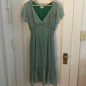 Max Studio Flutter Sleeve Floral Dress